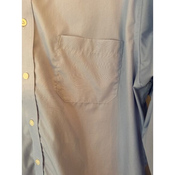 Pendleton Metro Button Down Shirt Large Light Blue Wrinkle Resistant 100% Cotton - Picture 5 of 6